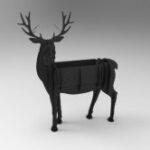Deer BBQ cnc vector plan Free Vector