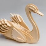 Swan 3D Puzzle 3mm Free Vector