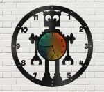 Robot Clock Free Vector