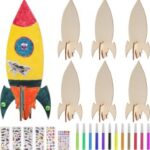 Laser Cut DIY Wood Rocket Mini Rocket Craft Kit