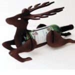 Laser Cut Deer Wine Holder