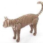 Cat 3D Puzzle Laser Cut CNC Plans PDF File
