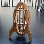 Laser Cut Retro Rocketship SVG File