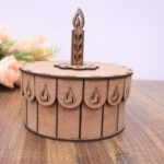 Laser Cut Cake Shaped Box 3mm Free Vector