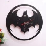 Laser Cut Batman Wall Clock Free Vector