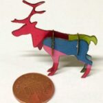 Laser Cut Mini Reindeer Free Vector