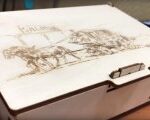 Laser Cut Decorative Wooden Box With Lock Free Vector