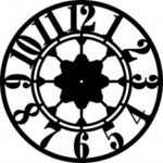Laser Cut Clock Face Template Free Vector
