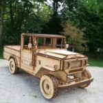 Laser Cut Toyota Land Cruiser bj-44 Free Vector