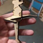 Laser Cut Star Wars B-wing Fighter Toy DXF File