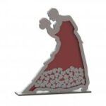 Laser Cut Wedding Wishes Box with Hearts DXF File