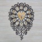 Laser Cut Decorative Wall Clock DXF File