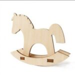 Laser Cut Wooden Rocking Horse Free Vector