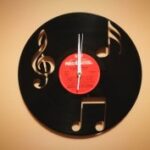 Orologio Vinile Note Musica dxf file