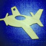 Laser Cut Wooden Simple Airplane Free Vector