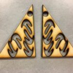 Laser Cut Triangle Holes Earrings