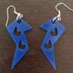 Laser Cut Lightning Hole Earrings