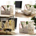 Laser Cut Countertop Storage Rack Desktop Shelf Organizer