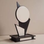 Laser Cut Wooden Trophy Custom Recognition Award, Plaque for Employees