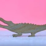 Laser Cut Alligator Wood Cutout Unfinished Wood Craft Blank Free Vector