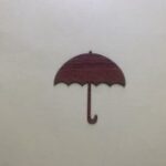 Laser Cut Unfinished Umbrella Wood Cutout Free Vector