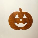 Laser Cut Halloween Wooden Pumpkin Cutout Free Vector