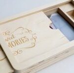 Laser Cut Wedding USB Presentation Box Free Vector