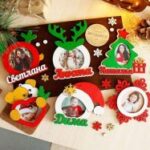 Laser Cut Christmas Photo Frames Free Vector