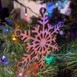 Laser Cut Snowflake Ornament DXF File