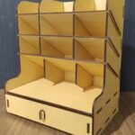 Laser Cut Storage Box Desk Drawer Organizer Free Vector