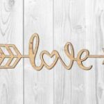 Laser Cut Love Topper Template Free Vector