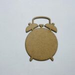Laser Cut Wooden Alarm Clock Cutout Wood Alarm Clock Shape Free Vector