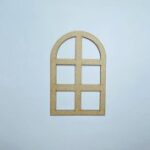 Laser Cut Wood Window Cutout For Crafts Free Vector
