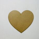 Laser Cut Unfinished Heart Shape Wood Cutout Free Vector