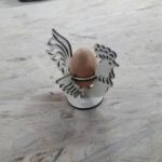 Laser Cut Easter Eggs Stand Free Vector
