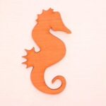Laser Cut Seahorse Shape Template Free Vector