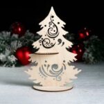 Laser Cut Christmas Napkin Holder Free Vector