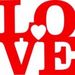 Laser Cut Love Letters Heart Sign Valentines Day Decor Free Vector