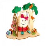 Laser Cut Easter Hanging Egg Stand Swing Decor Free Vector