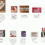 Laser Cut Valentine Frames Free Vector