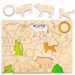 Laser Cut Wooden Animal Puzzle