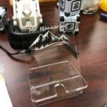 Laser Cut Blank Acrylic Phone Stand Free Vector