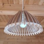 Laser Cut Minimalist Ceiling Lamp 4mm Free Vector