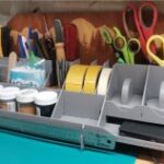 Laser Cut Home Office Desk Organizer DXF File