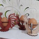 Laser Cut Decorative Easter Egg Holder Free Vector