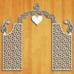 Laser Cut Decorative Wedding Screen Free Vector