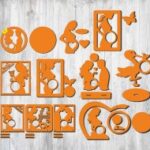 Laser Cut Ultrasound Photo Frames Free Vector