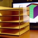 Laser Cut Desktop Filing Rack DXF File
