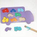 Laser Cut Vehicles Shapes Puzzle Wooden Peg Puzzles For Toddlers Free Vector