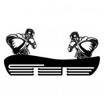 Laser Cut Boxing Medal Hanger DXF File